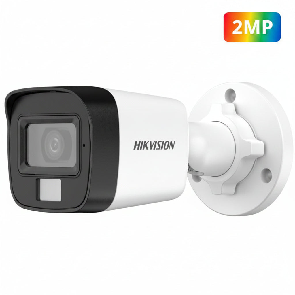 Hikvision 2MP Smart Hybrid Dual Light Audio Fixed Mini Bullet Camera